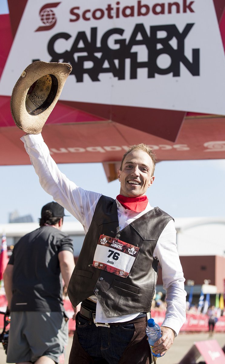 CBCEyeopener's tweet photo. At 8:20 well talk to @justinkurek, who holds the Guinness World Record for running really fast... dressed as a cowboy! https://t.co/RK8TaYhera