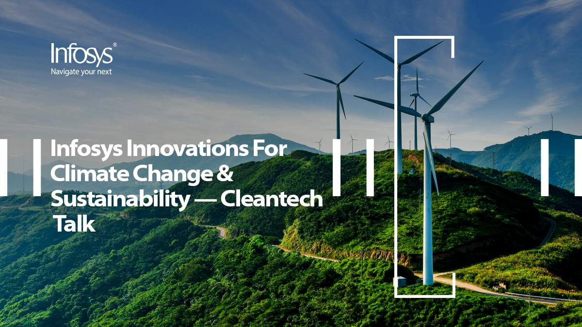 Infosys's tweet photo. .@akdash1’s conversation on the #CleanTechTalk podcast highlights Infosys’s work in the #sustainability & #climatechange space. Read more in @cleantechnica: https://t.co/BzLH1Hg6nD https://t.co/cRofjXKjdB
