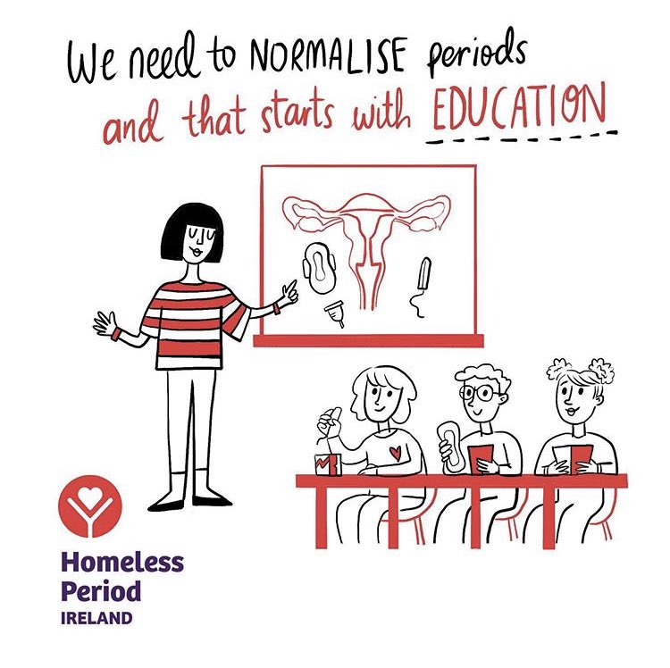 We need proper period education for boys and girls 🩸 (illustration by @KarenHarte) #smashshame #periodshappeneverymonth #periodeducation