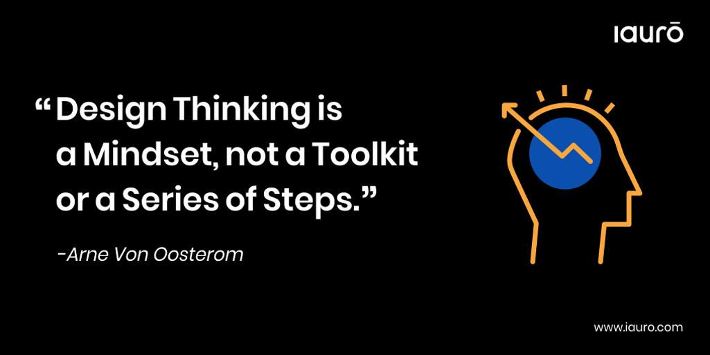 iauro's tweet photo. "Design Thinking is a human centered and a collaborative approach to problem solving using a specifically programmed mindset to solve complex problems.
At #iauro, we follow this as an approach to provide future ready solutions for all our client needs.
#designthinking #evolve https://t.co/KqNKOBdX1w