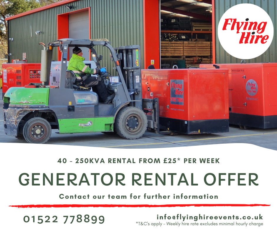 Flying Hire Ltd. has a wide range of generators to hire that are able to meet your individual needs.

#rentaloffer #generators #flyinghire