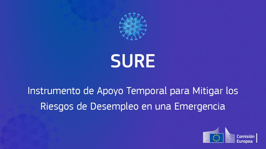 _minecogob's tweet photo. España solicita el acceso al #SURE, el nuevo instrumento europeo que otorga a los Estados préstamos para afrontar las consecuencias del #COVID19. 
Una respuesta 🇪🇺 que permite financiar:   

✅ ERTEs
✅ Prestación extraordinaria de autónomos

📎 https://t.co/rMgaYcHxmT https://t.co/SIIXkgk1Ck