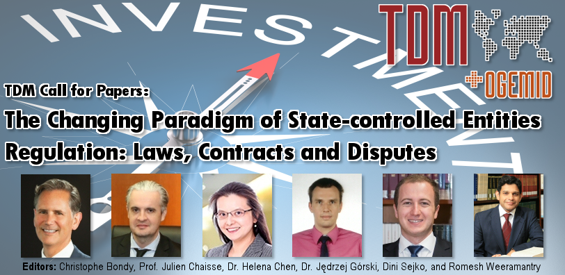 ogeltdm's tweet photo. TDM #CallforPapers: The Changing Paradigm of #StateControlled Entities #Regulation: #Laws, #Contracts and #Disputes
https://t.co/fCC4JWUmIk
#SOEs #FDI #ISDS https://t.co/SqyAs70cjL