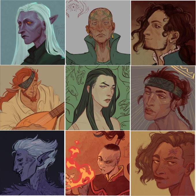 Are we doing the #faceyourart thing again? Well faces are neat, here's some of mine 