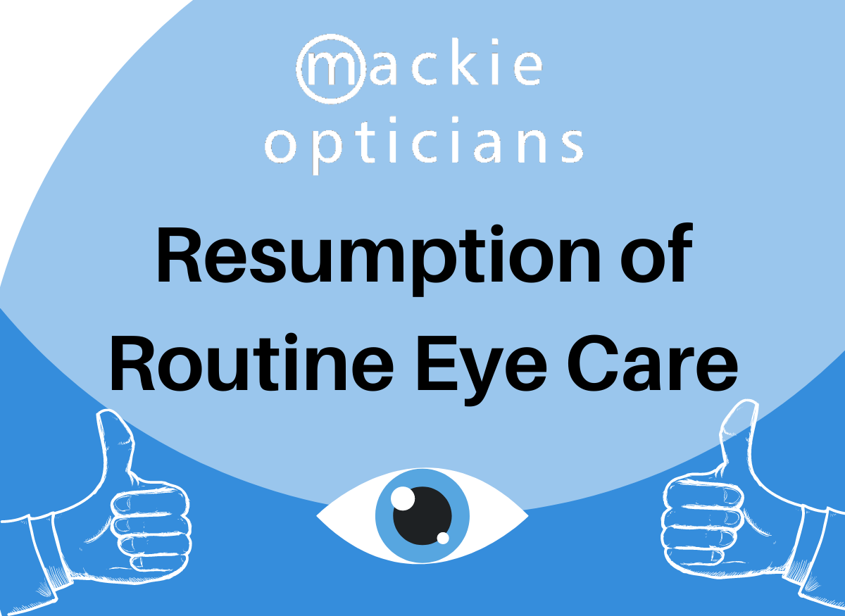 Some very positive news this morning!

The team at Mackie Opticians are delighted to now be resuming routine eye care appointments. 😃

You can read a bit more about this and how to book an appointment, here:

➡️ mackieopticians.co.uk/resumption-of-…
