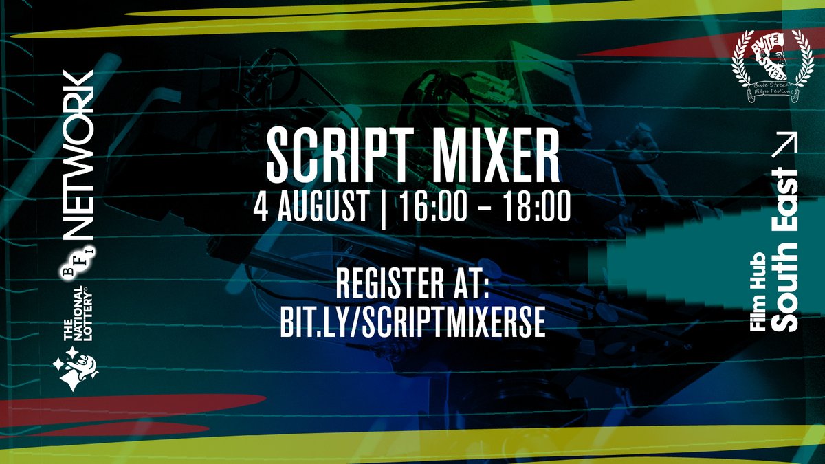 Our virtual script mixer with @ButeStreetFest is tomorrow!

There's only a few places left so if you'd like to join us then sign up here: bit.ly/SCRIPTMIXERSE

It'll be a chance to meet other filmmakers in the South East, develop ideas, and nurture new productions.