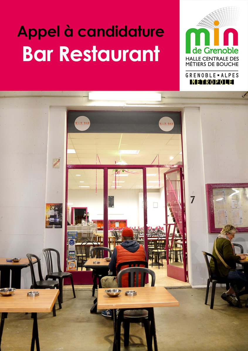 APPEL À CANDIDATURE - BAR RESTAURANT | Le Marché d’Intérêt National de Grenoble-Alpes Métropole dispose d’un local à usage de Bar-restaurant sous la voûte.
> Voir le dossier et les caractéristiques du local : min-grenoble.fr/actu.php?id=251
<a href="/Marchesdegros/">FMGF</a> #grenoblealpesmetropole