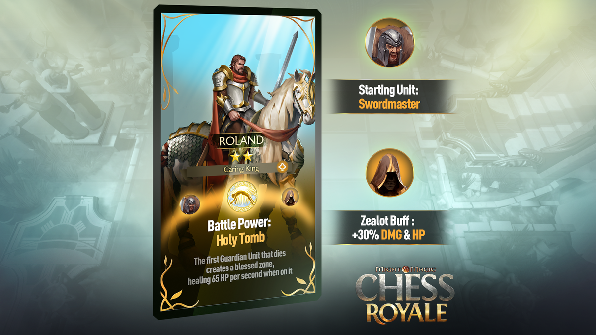 chessroyalegame's tweet photo. 📜 A caring king, Roland Ironfist is always determined to fight evil, even when it involves his own family. ⚔️💥

This Rare Hero is now available. Unlock him instantly for 1,000 Crystals! 💎 #MightAndMagic #ChessRoyale https://t.co/5Mi2tDsYN1