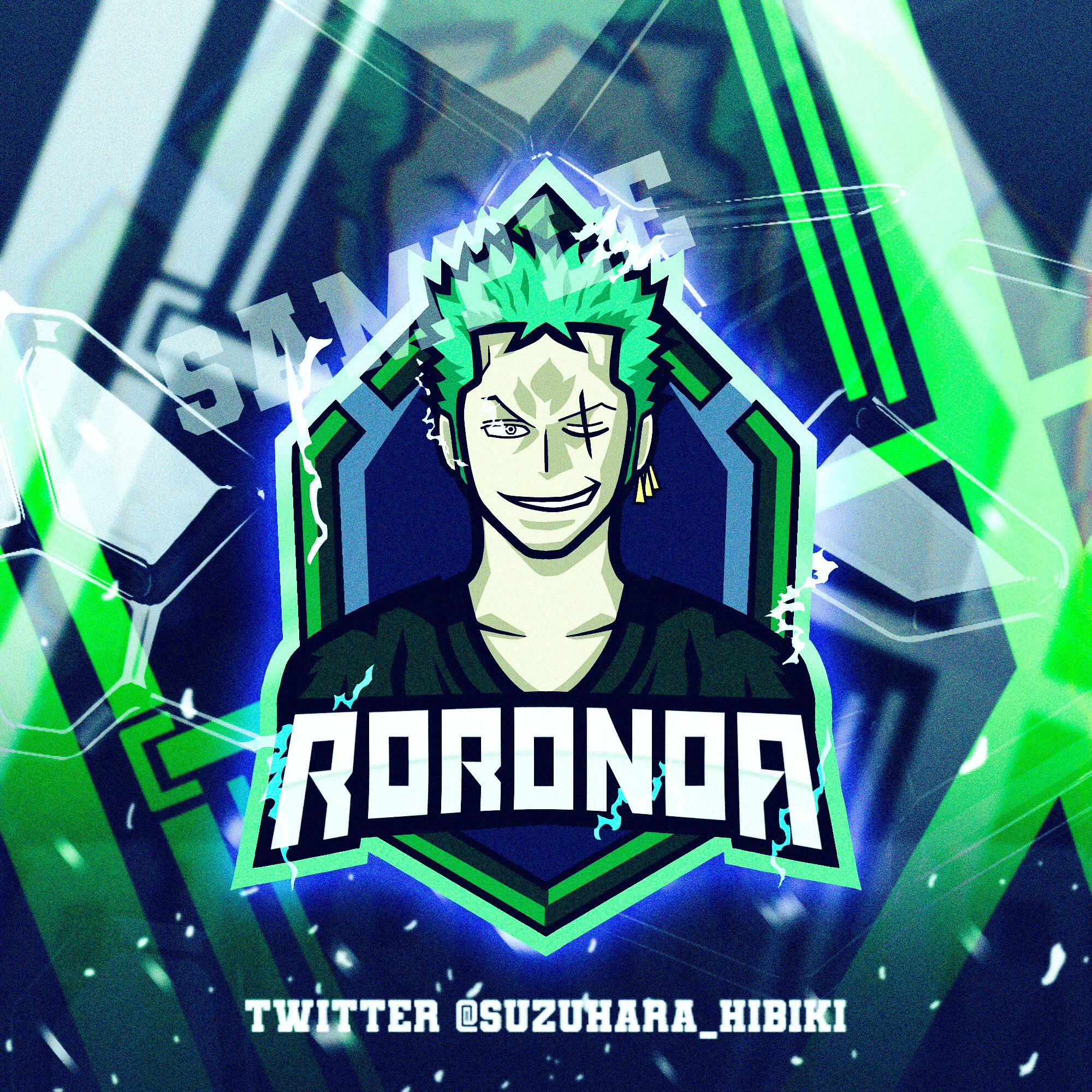 Hibiki Suzuhara モチーフ ロロノア ゾロ 作成時の動画youtubeにアップしてるので良かったら見てください マスロゴ マスコットロゴ クランロゴ クランアイコン Mascotlogo Esports 私の絵柄が好みって人にフォローされたい Roronoazoro