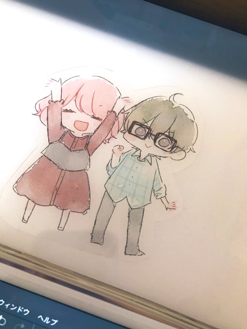 前に描いた絵を妹がクリアカードにしてくれた〜 