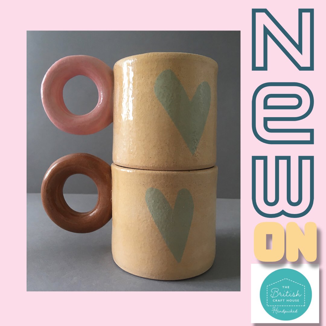 *NEW* Little love cups #ontbch #thebritishcrafthouse #espressocups #mugshotmonday #ceramiccups #handmade #hanmadeuk #britishcraft #turquoise #groggedclay #bighandle #smallshop thebritishcrafthouse.co.uk/product/turquo…