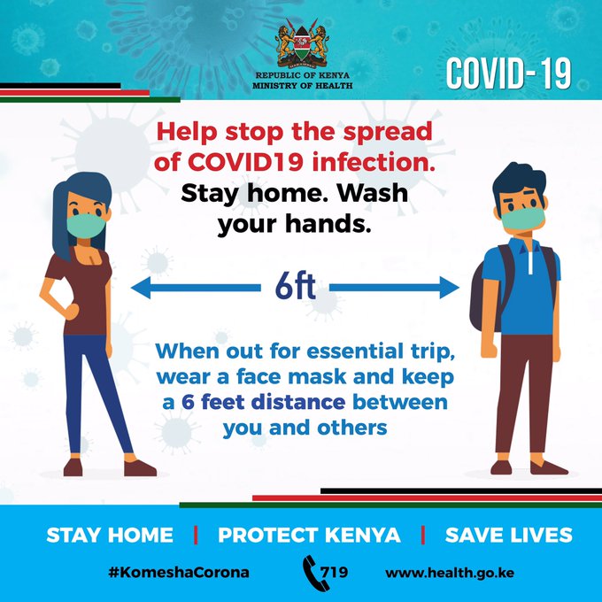 ccrc_KE's tweet photo. Let us heed the guidelines provided by the Ministry of Health and the @WHO :
-wash our hands regularly
-wear a face mask,
-maintain social distance
#CoopsCare #Coops4Coops @CoopVarsityKE @SDCooperatives @ikn2012 @OlgaOyier @kuscco https://t.co/yraTuutyXn