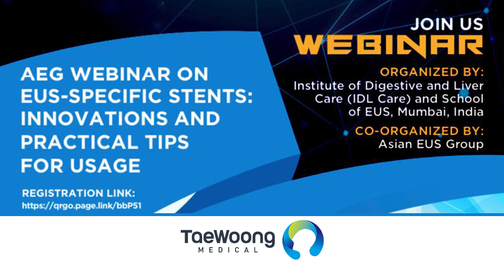 STEndoscopia's tweet photo. El 14 de Agosto a las 13:30, tendrá lugar el webinar "EUS Specific Stents: Innovations and Practical Tips for Usage" organizado por IDLCare y Asian EUS Group, y está patrocinado por @taewoongmedical. En él intervendrá en Dr. @MPMiranda2017  

Incríbete en: https://t.co/jPPgVIbUfO https://t.co/vt6oHQwbh1