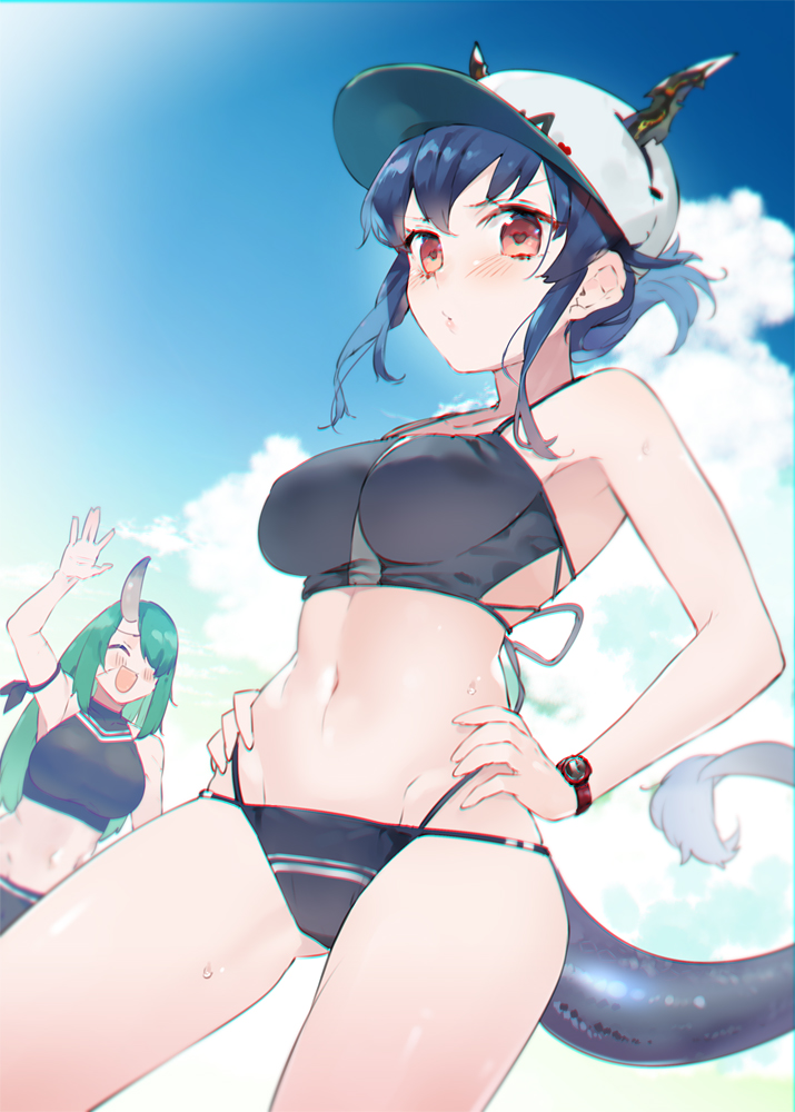 チェン(アークナイツ) ,ホシグマ(アークナイツ) 「#アークナイツ 」|コバシコ　4/7 全自動英霊⑥巻発売のイラスト