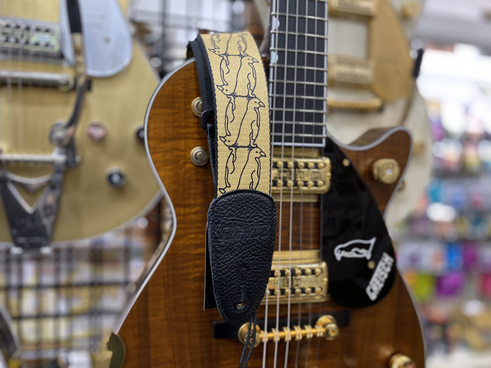 GRETSCH penguinグレッチペンギンストラップorange/White