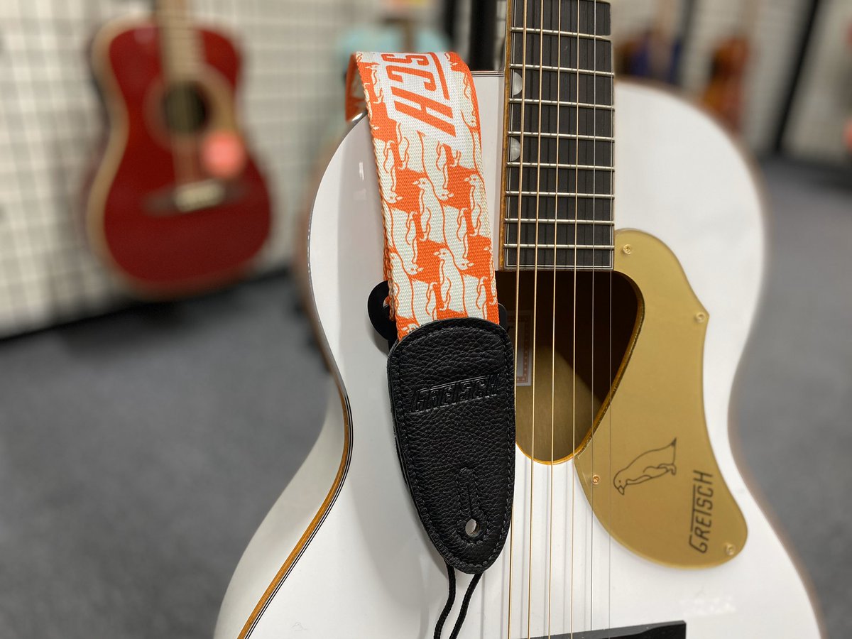 GRETSCH penguinグレッチペンギンストラップorange/White