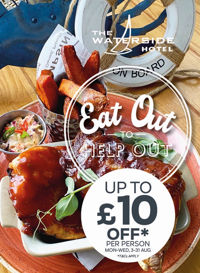 @HotelWaterside is taking part in the #EatOutToHelpOut scheme. Book online and view menus: watersideayrshire.com/en/food-drink/ #welcomeback #SeeYouSoon