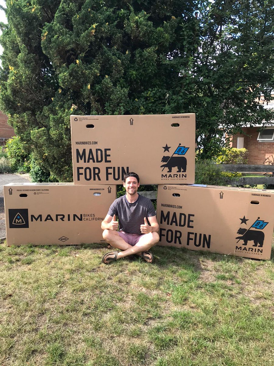 The best Monday you can wish for 😀👍

Can't wait to open up these from <a href="/marinbikes/">Marin Bikes</a> for some fun! 🇬🇧🚴🇺🇸

#MarinBikes #MadeForFun #CreatePurpose #CyclingHolidays #MondayMotivation #MondayMorning #cycling