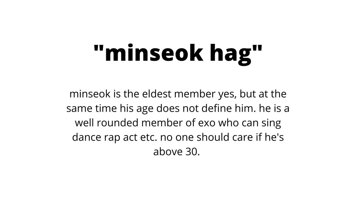 now, disclaimer that this isnt very common but i saw one tweet about this i just didnt like how sometimes he's just reduced to exo's oldest member.