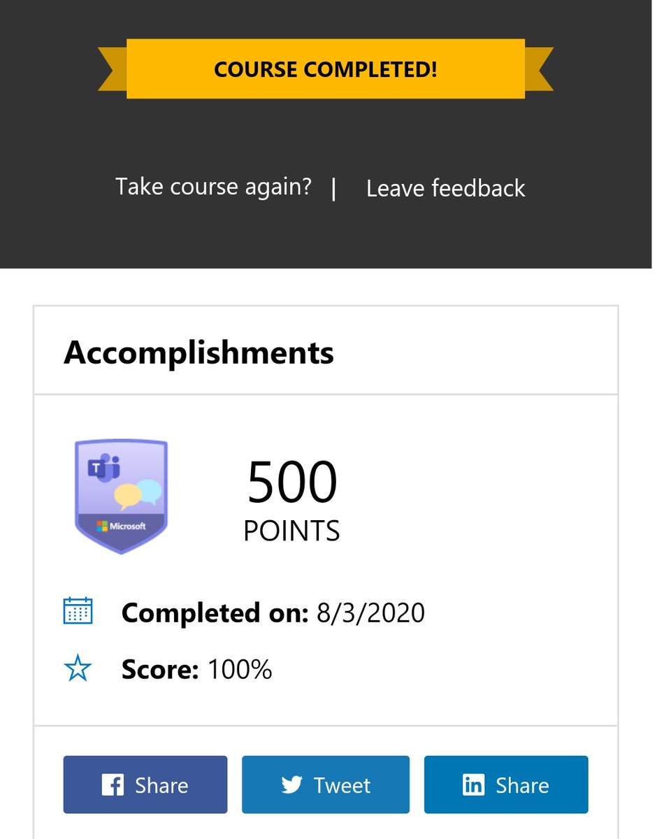 farah_kanawati's tweet photo. @MakAishaSchool
#First_Course
#MicrosoftTeams
Just earned my Collaborating and Communicating to Transform Learning Environments with Microsoft Teams  on the Microsoft Educator Center! You can check out free PD courses too.
 https://t.co/b9XoRSK5fx via @MicrosoftEDU https://t.co/LL29h023B7