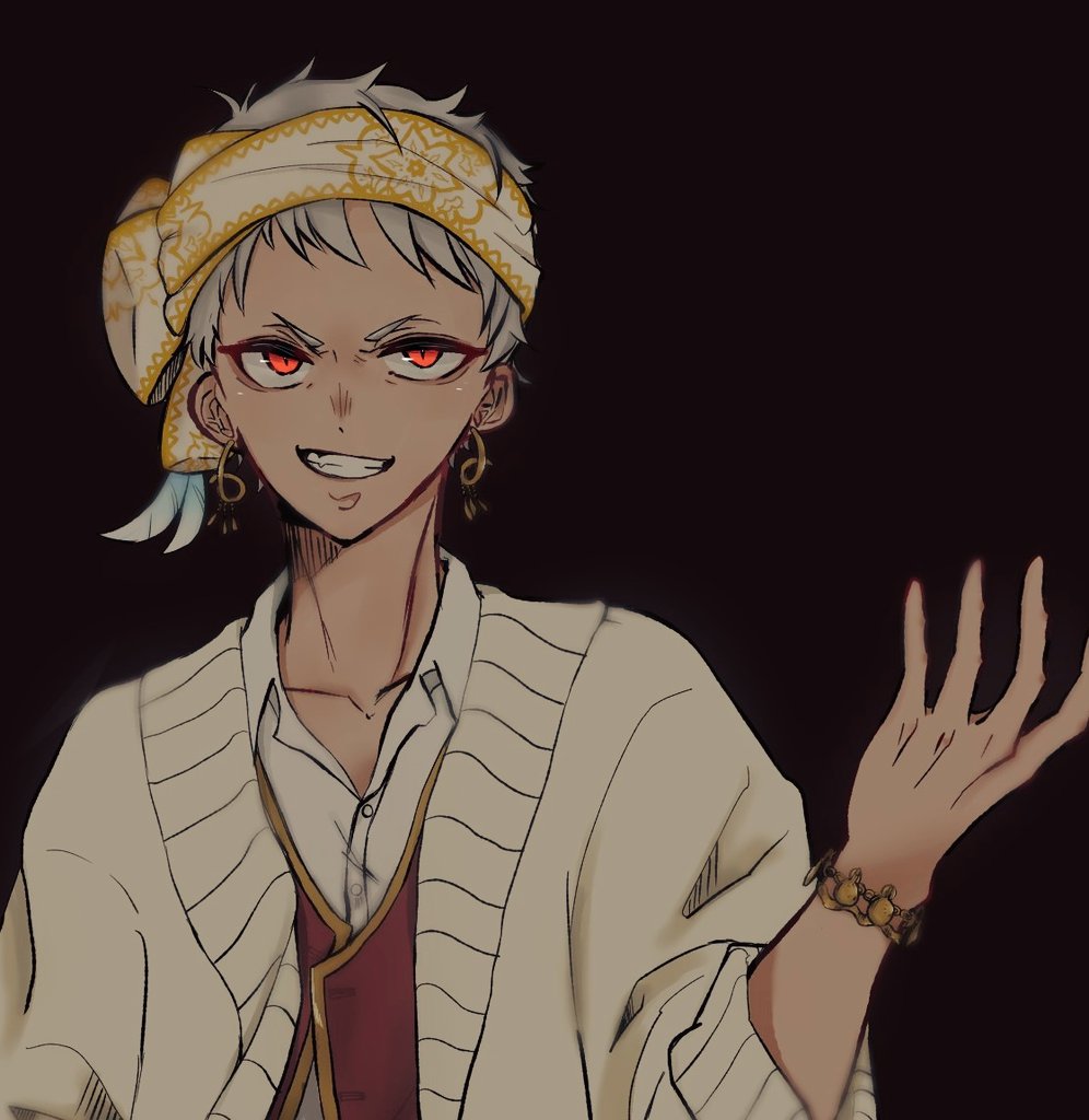 ツイステ 描いてしまったーーー 悪顔カリム 推しに悪顔をして貰いたかった故 ヨミのイラスト