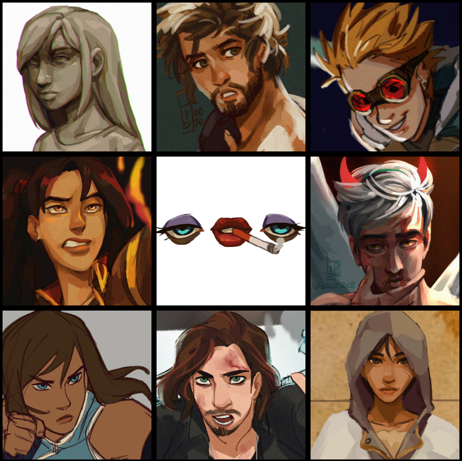 someday i will tire of โจ3/4 side profileโจ, but not today #faceyourart
