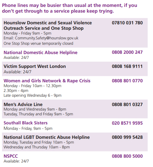 Our message is simple to anyone facing #domesticabuse. Nobody should suffer from this and remember #YouAreNotAlone.

If you’re worried or suspect someone is at risk, support is available. 

More information about getting support and what you can do ➡️ is.gd/pWGcAk