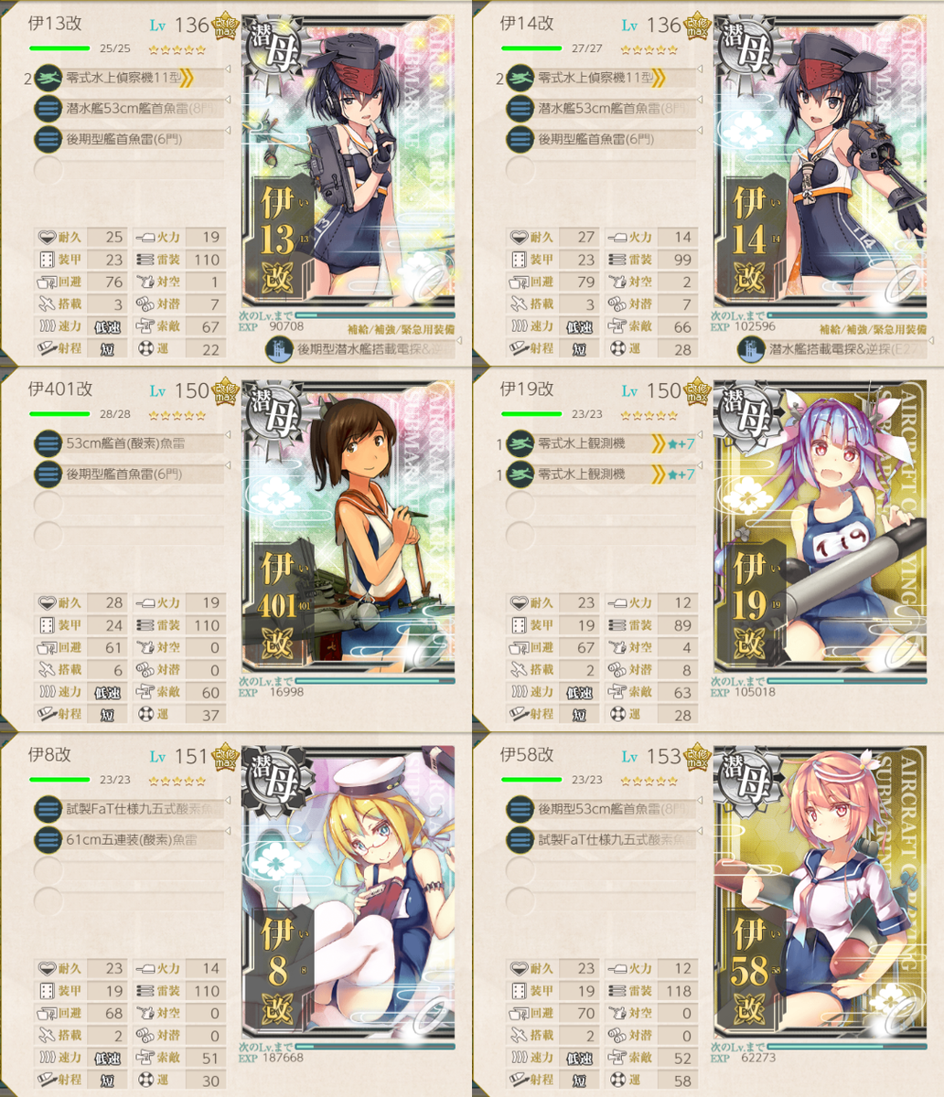 まじん お祈りの人 5 5 潜水お祈り編成いいっすね 朝夜1回ずつ出撃でも1月あれば普通に割れそう 特に今は道中警戒陣使えるのがでかい また潜水艦の運改修したくなってくる 必要索敵は係数2で73 でいいのかな