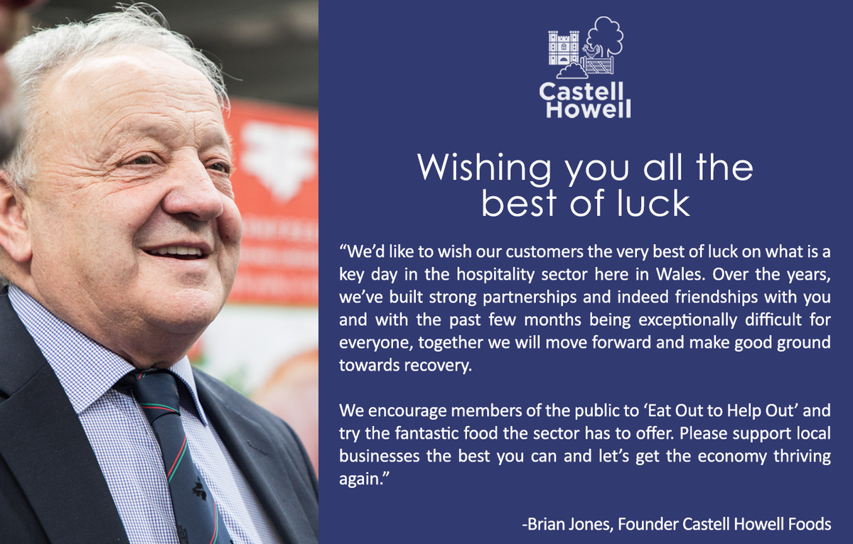 Wishing all our customers the very best of luck, as we begin to move forward together in unprecedented times 

#EatOutToHelpOut #InItTogether