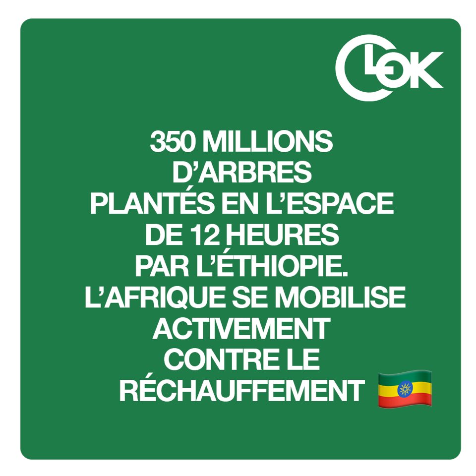 clokmedia's tweet photo. Plantons des arbres, préservons les forêts, il n’y pas mieux contre le réchauffement climatique #Environnement #ClimateAction https://t.co/ecvDjOkY48