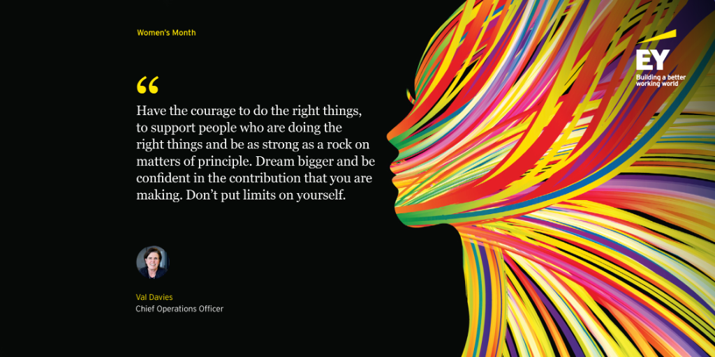 EY_Africa's tweet photo. What is it like being a female leader in the world today? Val Davies, EY Africa COO, answers your question. Celebrate your worth! #EYWomen 
https://t.co/l49RgoaiJQ https://t.co/3Pdw8x2MTp