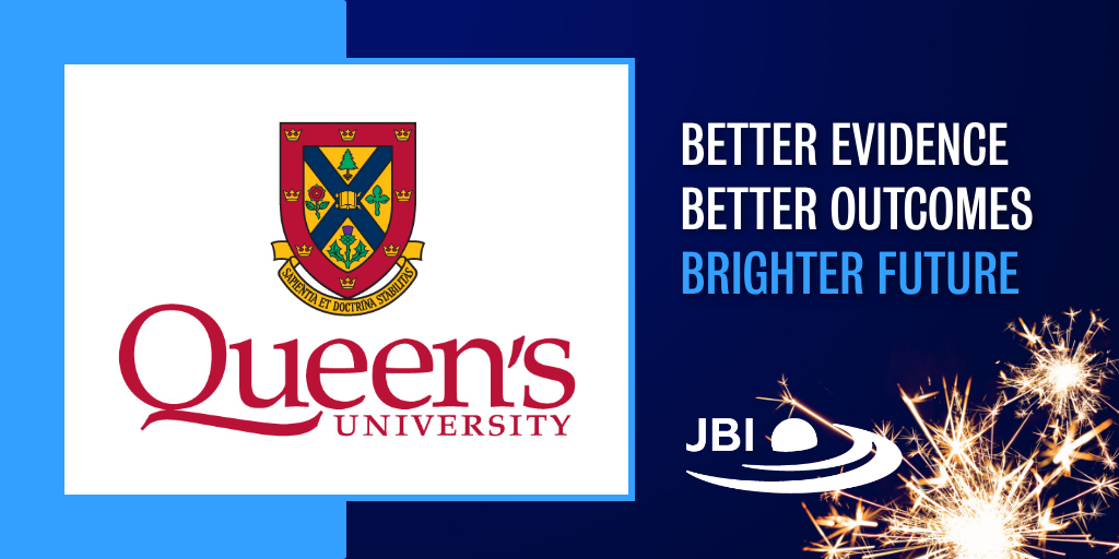JBIEBHC's tweet photo. Queen's Collaboration for Health Care Quality: A JBI Centre of Excellence, is creating a #BrighterFuture together with JBI by focusing on #IntegratedKnowledgeTranslation, contributing to JBI SR methodology, creating reporting guidelines, and running CSRT programs @queensu https://t.co/5XzjHeTbRK