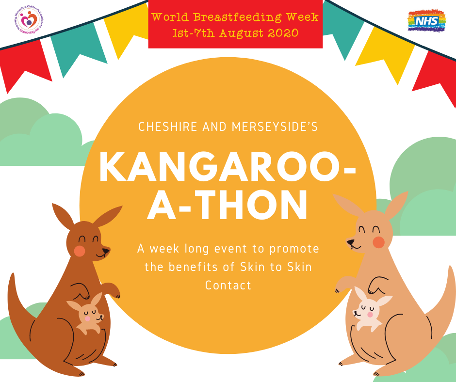 Improvingme1's tweet photo. Why not take part in the Kangaroo-a-thon this #WorldBreastfeedingWeek2020? The week long campaign is promoting skin to skin contact with mothers and their new babies.
To find out more ask the midwives or nurses in your postnatal or neonatal department #kangarooathon #skintoskin https://t.co/OTgzMDVpA0
