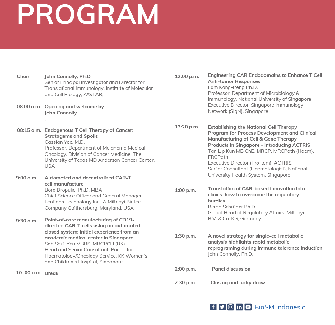 biosm_indonesia's tweet photo. IMCB-Miltenyi Biotec Joint Symposium 2020.
Date/Time
Thu, 6 Aug, 2020, 8:00 AM - 3:00 PM (GMT+7)
Register : https://t.co/R7tKkWuaxX
#BioSM #Miltenyi #Webinar #Cell #Laboratory #laboratorium https://t.co/zmUTAACNJg