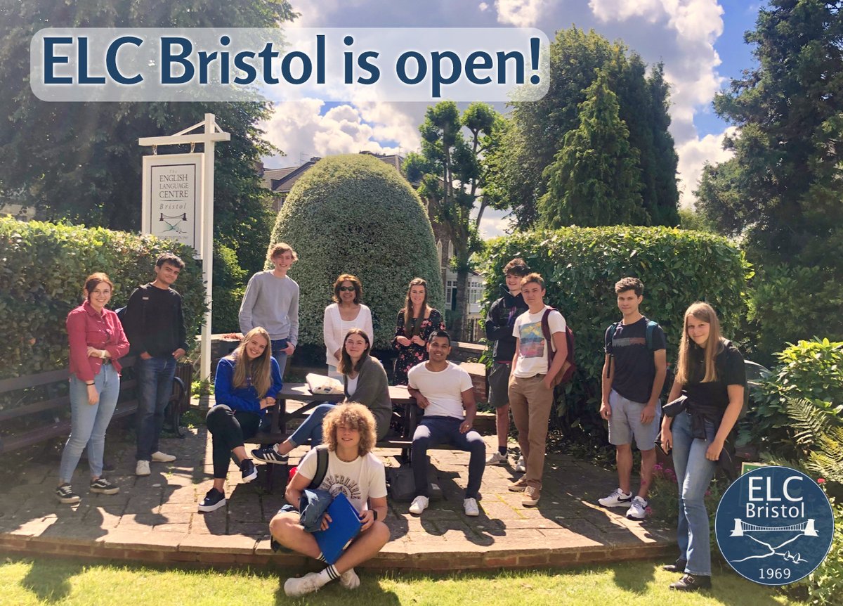 ELCBristol's tweet photo. So happy 😊  Can’t believe it – day 1 and they are here!!!! 
What a great bunch.  They have just finished the test and are relaxing in the garden.
#ELCBristol-is-open https://t.co/QoBfB9EHMU