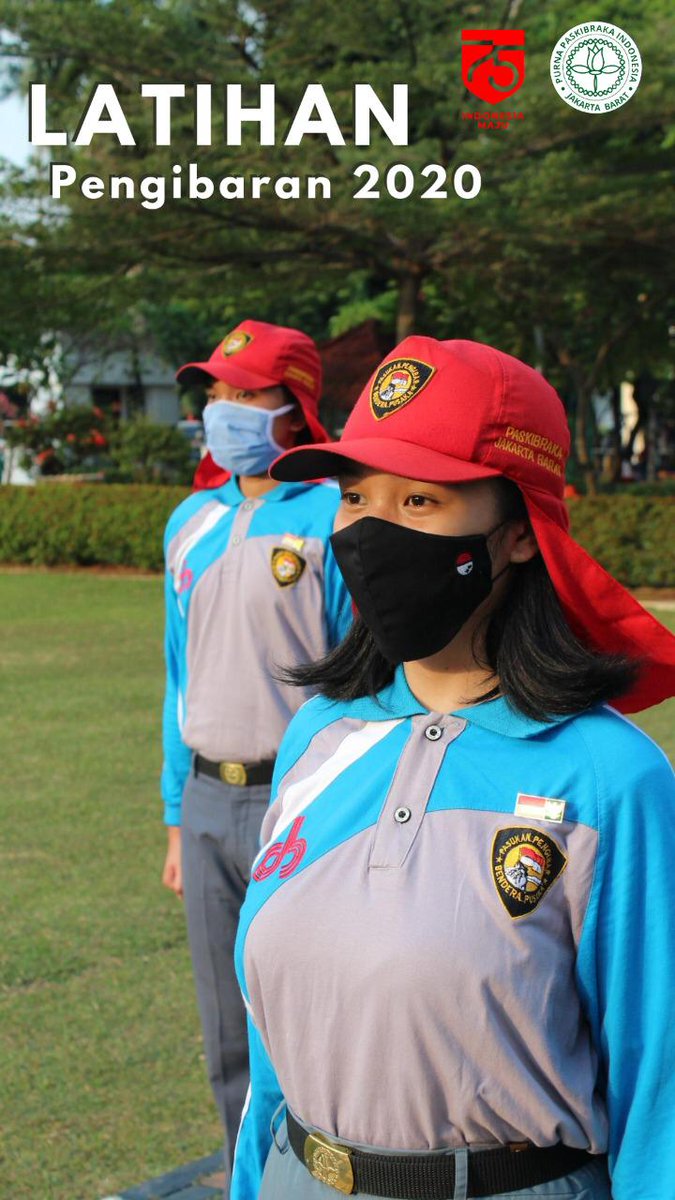 Latihan Paskibraka Jakarta Barat 2020.