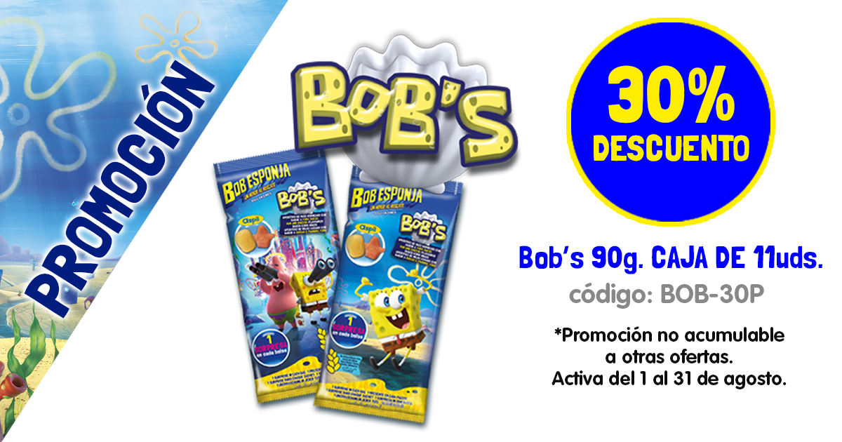 🍍¿Ya has probado los nuevos BOB´S?🍍

Aprovecha el 30% de descuento en nuestra Tienda Online y disfruta de la nueva película de #BobEsponja "Un héroe al rescate" disponible este verano en plataformas digitales.

👉 grupoapextiendaonline.com/collections/pr…👈