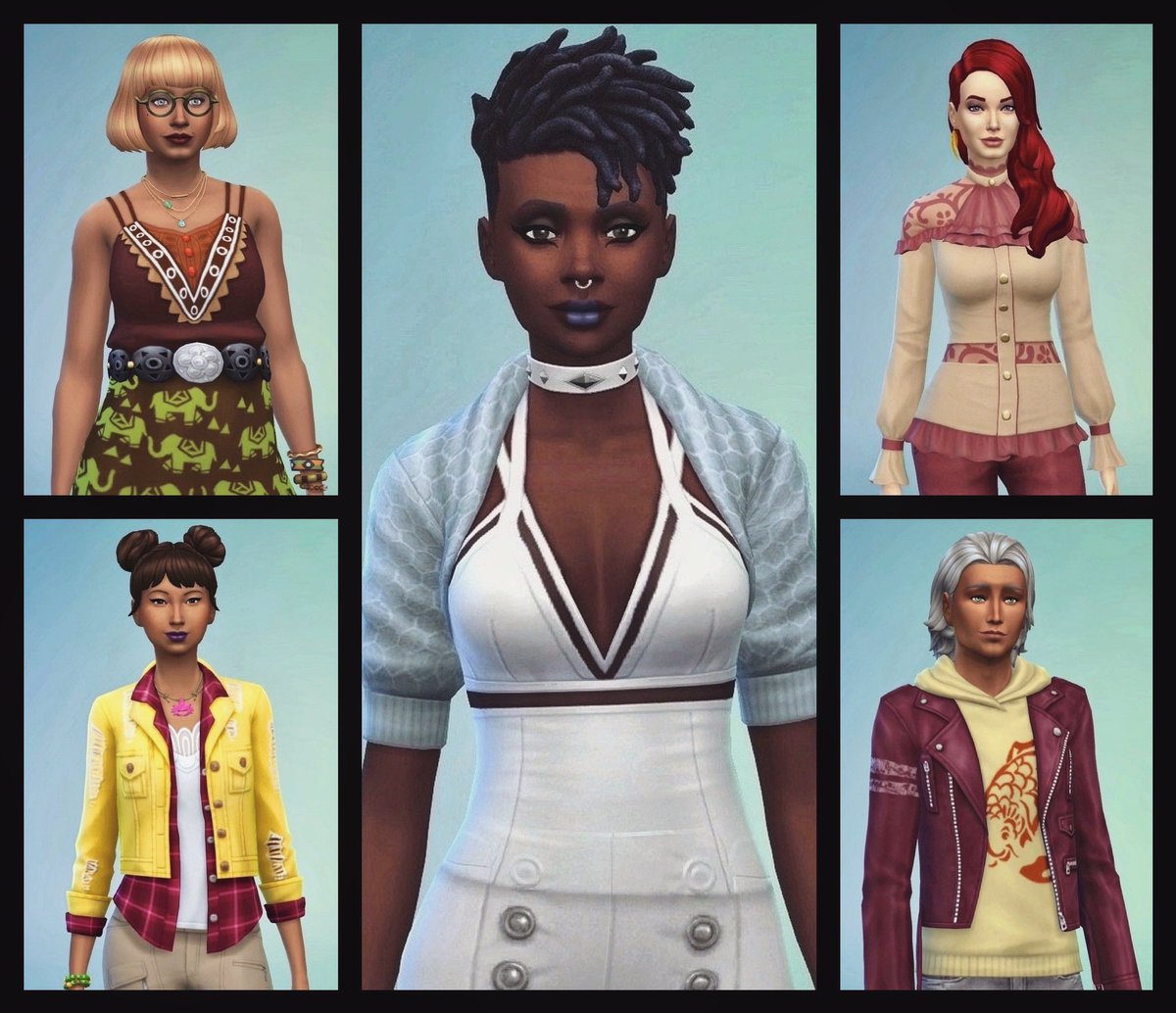 NukaVibes's tweet photo. Working on a community of Sims inspired by the pack leak yesterday; here’s a few I’ve started so far!
Check out the comments for snippets highlighting some of their stories.☺️
As always, #nomods and #nocc
#showusyoursims #simsofcolor https://t.co/i5THbhc2cn