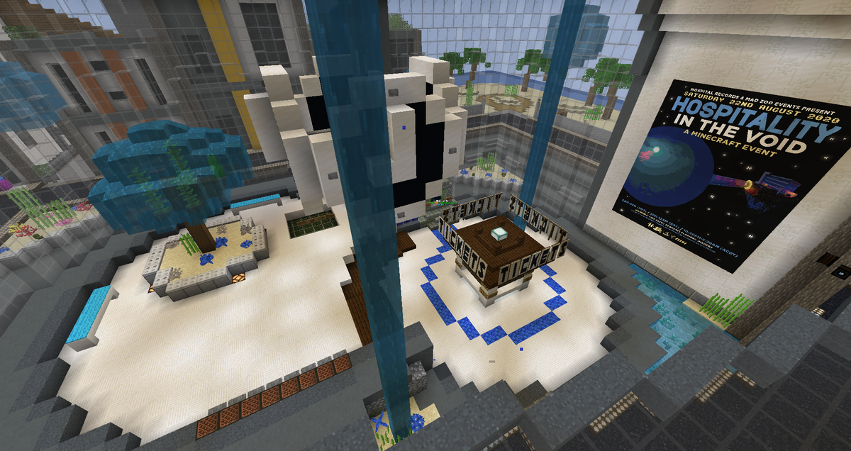MadZooEvents's tweet photo. Thanks to @liraxity, @DnbFireflake and @InvertedSilence our ticket shop got an overhaul to match the theme of our upcoming #HospitalityInTheVoid event!!

Come check it out in Minecraft on https://t.co/fgH16kcUz1! https://t.co/cMpMlGJV3h