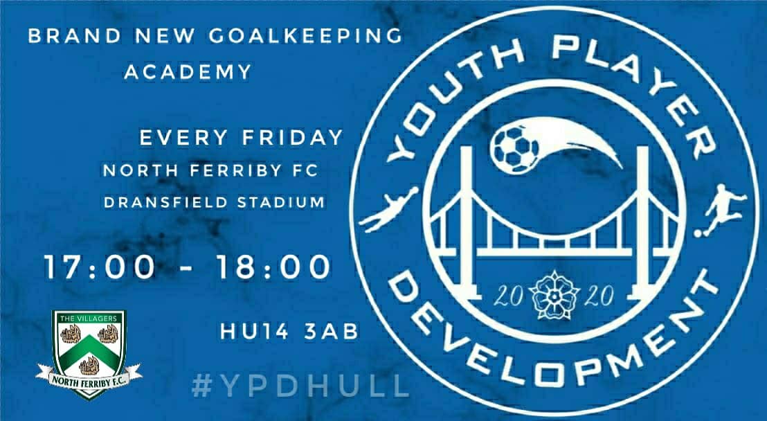YPDacademy's tweet photo. We pleased to annouce our brand new goalkeeping academy at @northferribyfc
To book or make any enquiries drop us a DM or contact us via email: YPDacademy@gmail.com
#bepartofsomethingnew
#YPD #ev2 #YPDHull #YPDHuddersfield https://t.co/Ezo1AkOIdk