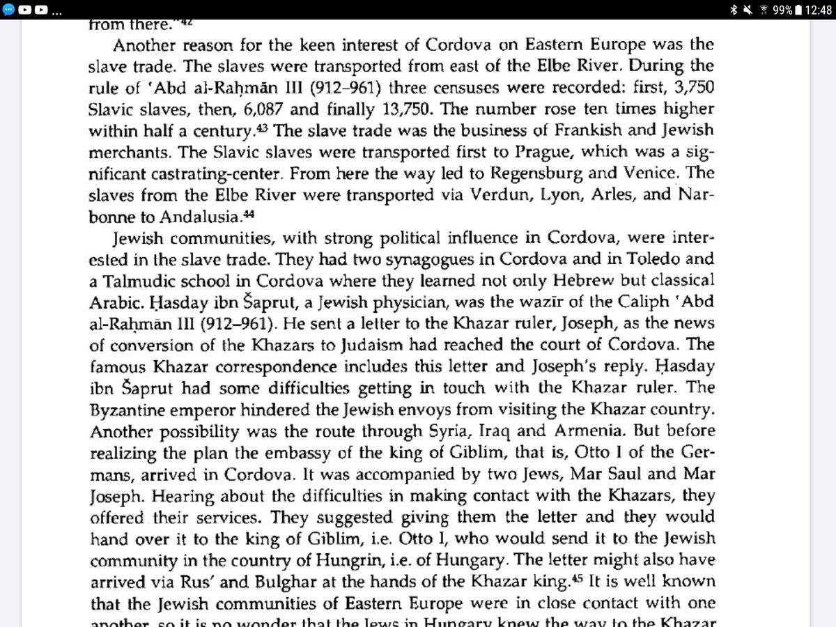 The white  #slavetrade was the business of  #Frankish and  #Jewish merchants. #Prague was a significant  #castration center! https://www.academia.edu/12942732/A_new_Muslim_source_on_the_Hungarians_in_the_second_half_of_tenth_century_CHRONICA_SZEGED_4_22-31_2004_