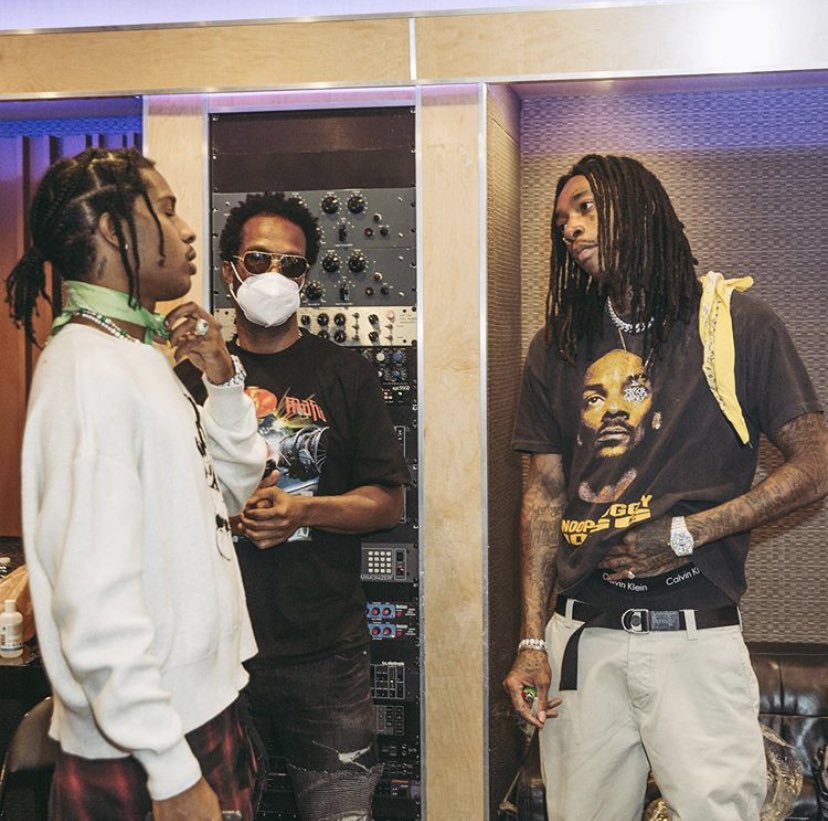 DailyLoud's tweet photo. A$AP Rocky, Wiz Khalifa and Juicy J have a collab coming soon🔥🎶 https://t.co/aSH8NyXneo