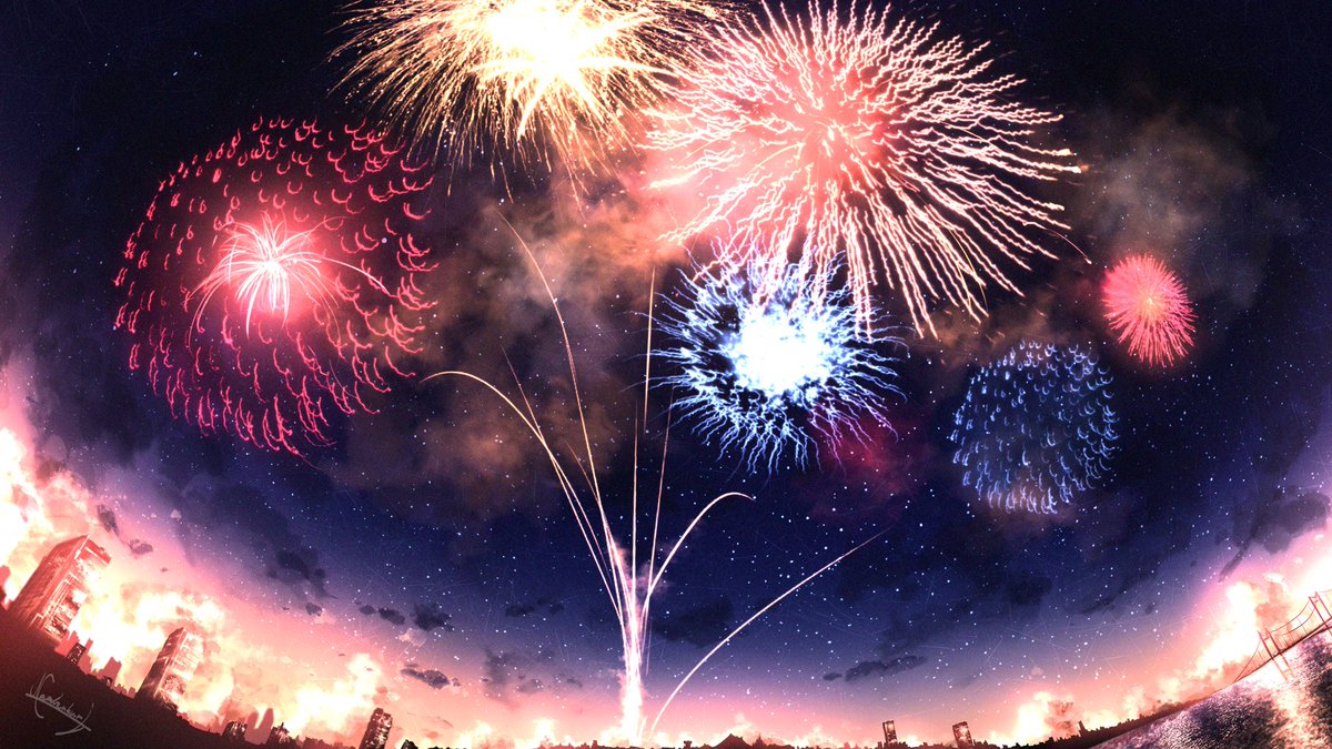 fireworks sky no humans scenery star (sky) night outdoors  illustration images
