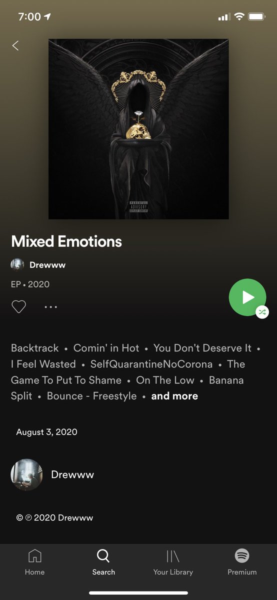 Go stream my new EP “Mixed Emotions” on Apple Music and Spotify!Bless up! #music #NewMusic2020 #applemusic #spotify