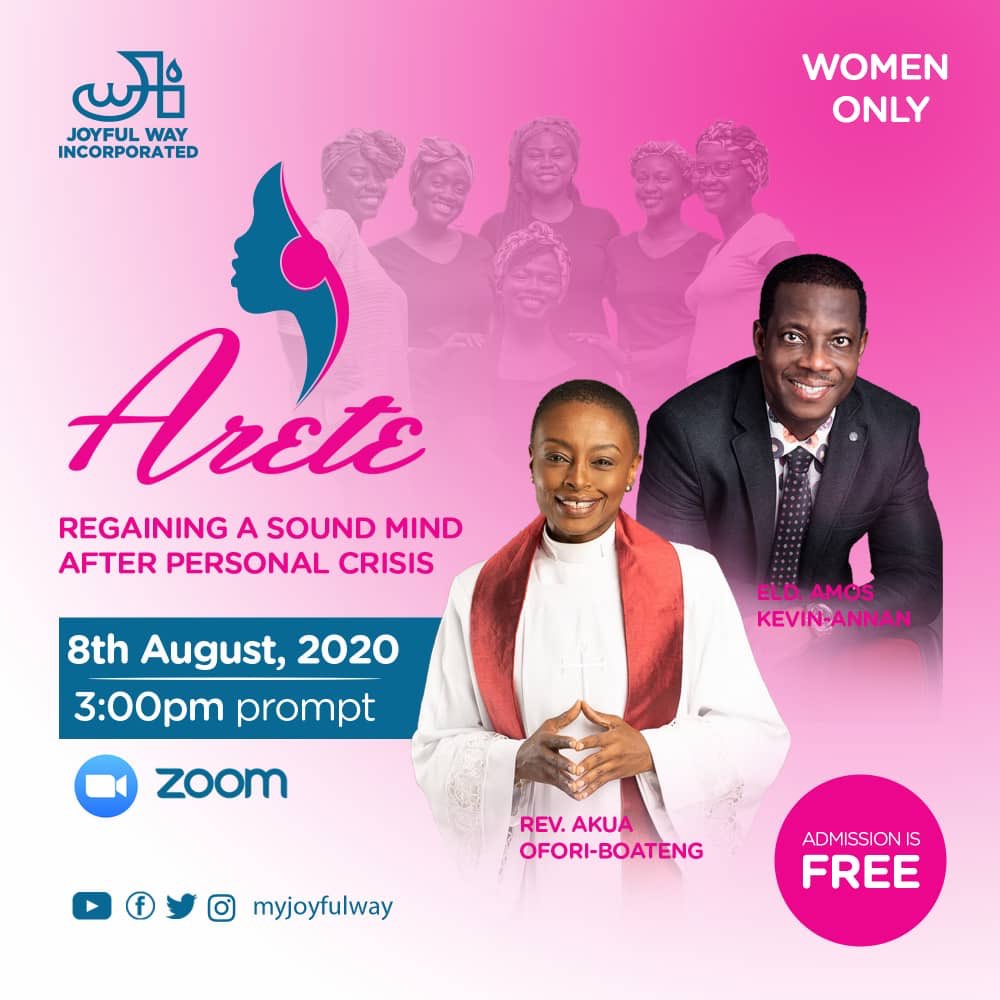 joyfulwayinc's tweet photo. It’s Arete 2020!
Theme for the event is, “Regaining A Sound Mind After Personal Crisis” Follow the link below to register!

🗓: Saturday, Aug 8, 2020
⏰: 3:00PM (GMT)
👩🏽‍💻: https://t.co/ORuKHeyF0Q
🙅🏾‍♀️: It’s a girls-girls affair!

#JoyfulWayInc
#AreteConference
#DressReadyForService https://t.co/4csRBeI2rf