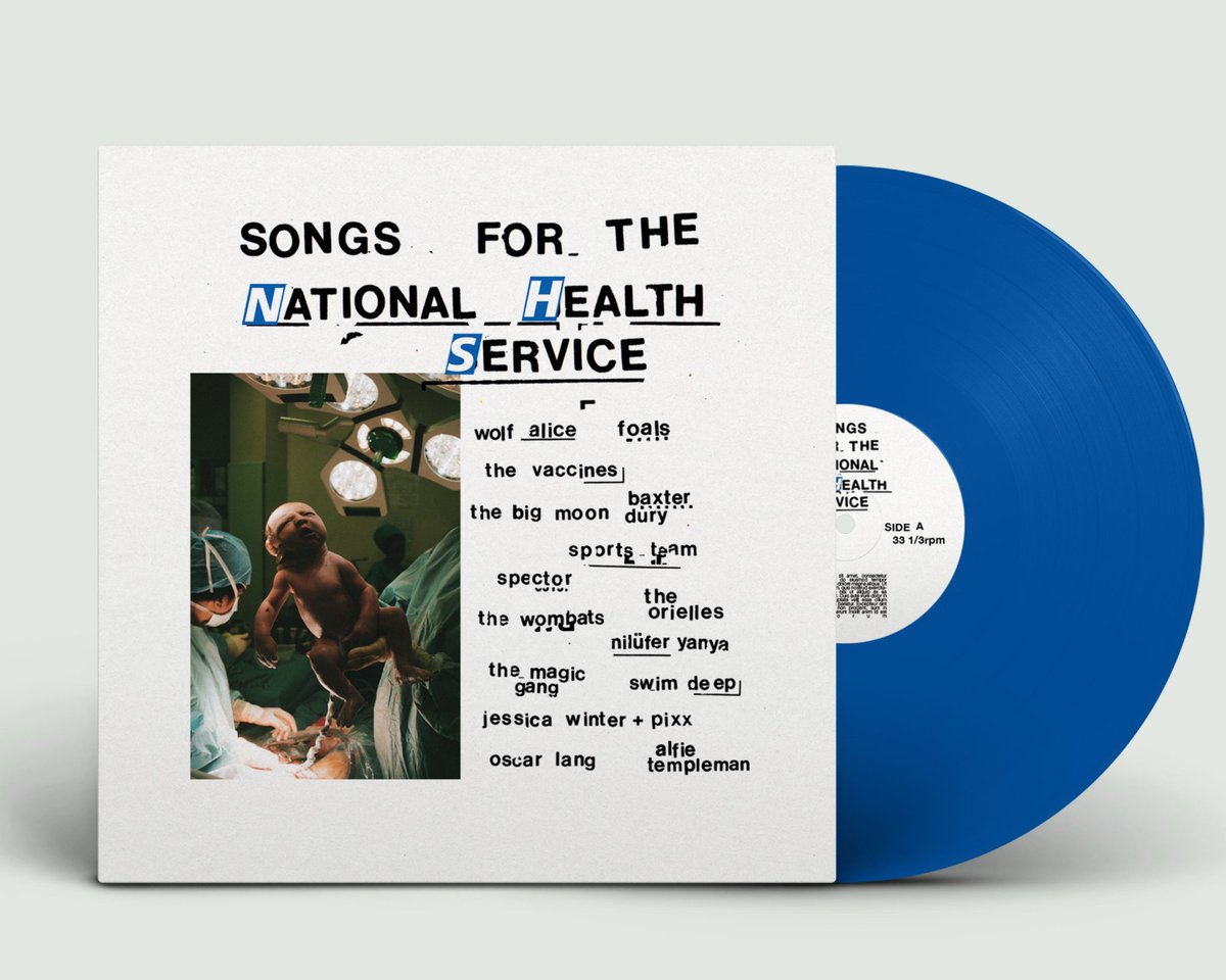 ZeitgeistAgency's tweet image. Absolutely delighted that the amazing 'Songs For The National Health Service' is Number 1 on the Official Vinyl Albums Chart! We're honoured to have worked on this for such an important cause.