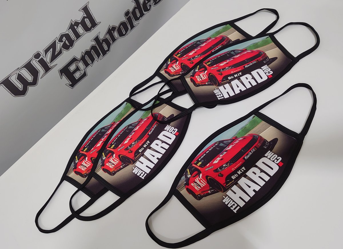 WizardEmb's tweet photo. Awesome to see @nicolashamilton and @TeamHardRacing mechanic Steven in their Custom Face Coverings by Wizard Embroidery 🤘🏁

#customfacecoverings #customfacemasks #custom #printed #facewear #facemasks #nicolashamilton #btcc #doningtonpark https://t.co/6P0l2UoUyT