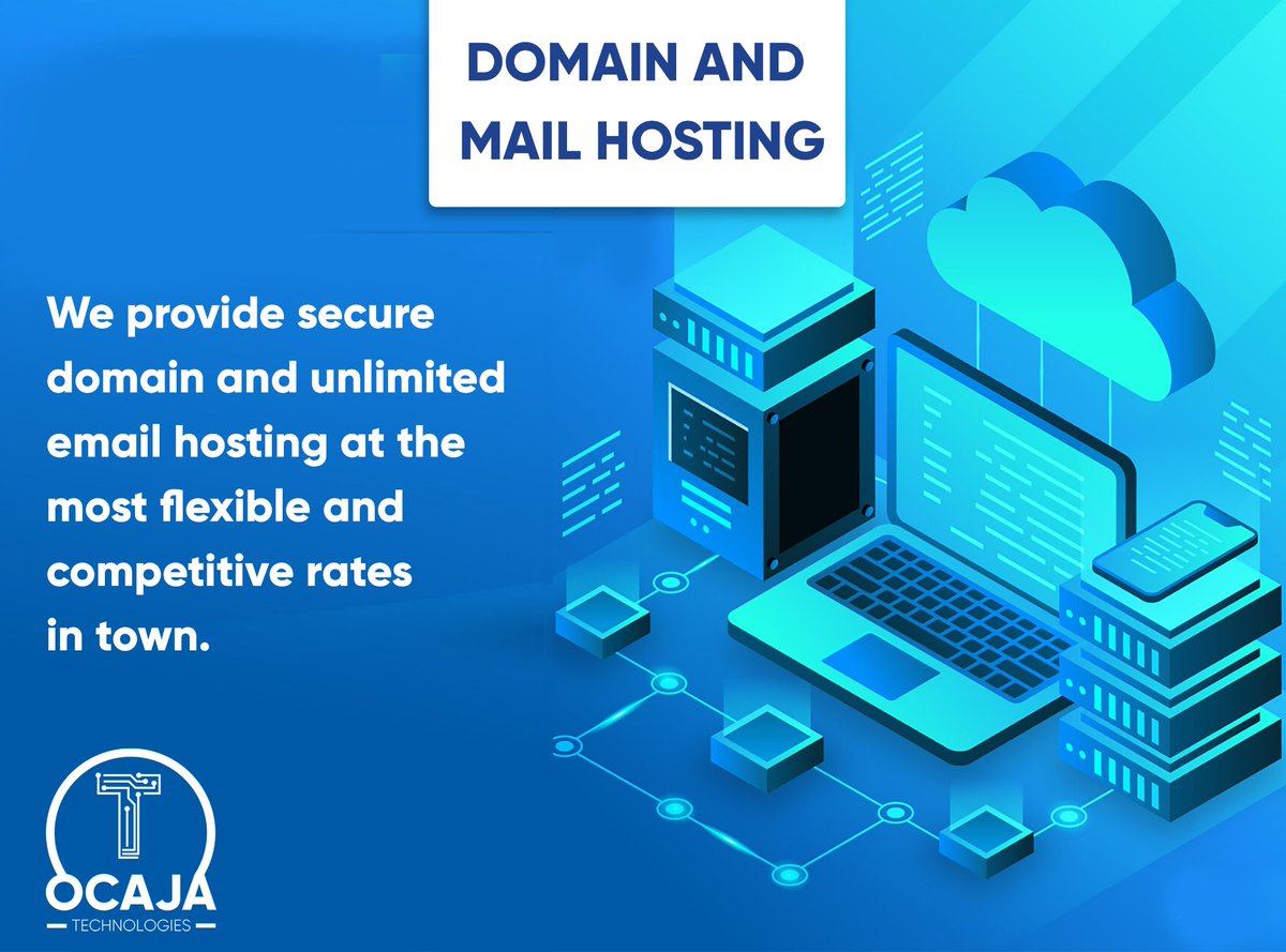 OcajaTech's tweet photo. Having your emails on your own domain make your communication and confidential data more secure. Let us make it happen for you today.          Contact us on +256 782352922 https://t.co/TVtJlV09tM