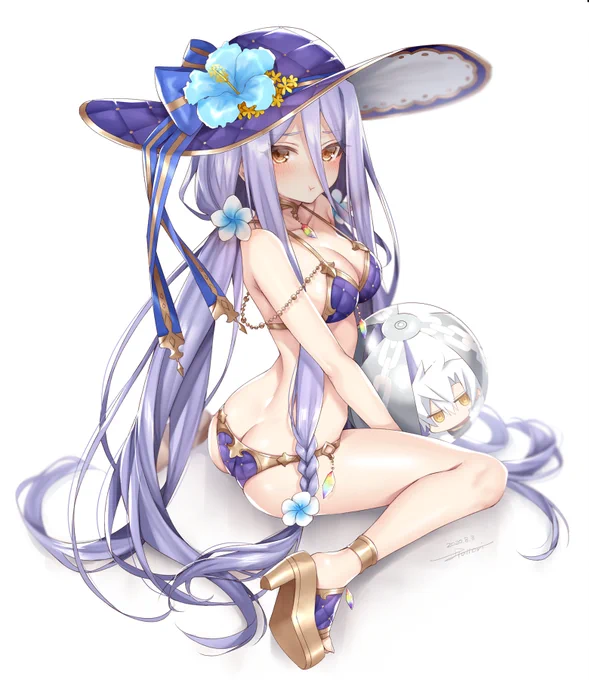 水着アウローラ?️
#千年戦争アイギス #アイギスお絵かき 