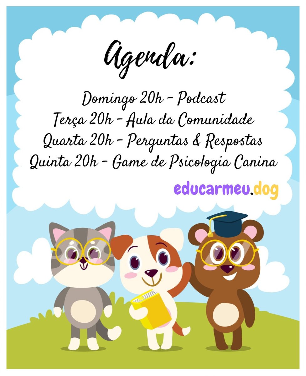 terradoshounds's tweet photo. Quer aprender mais sobre cães? Então se liga na agenda semanal de lives no nosso canal do youtube! Participe, interaja conosco, venha entender mais sobre a mente canina e aprenda a educar ainda mais o seu dog!

#educarmeudog #educaçãocanina #cachorros #amordequatropatas https://t.co/CAwi8N2DNW